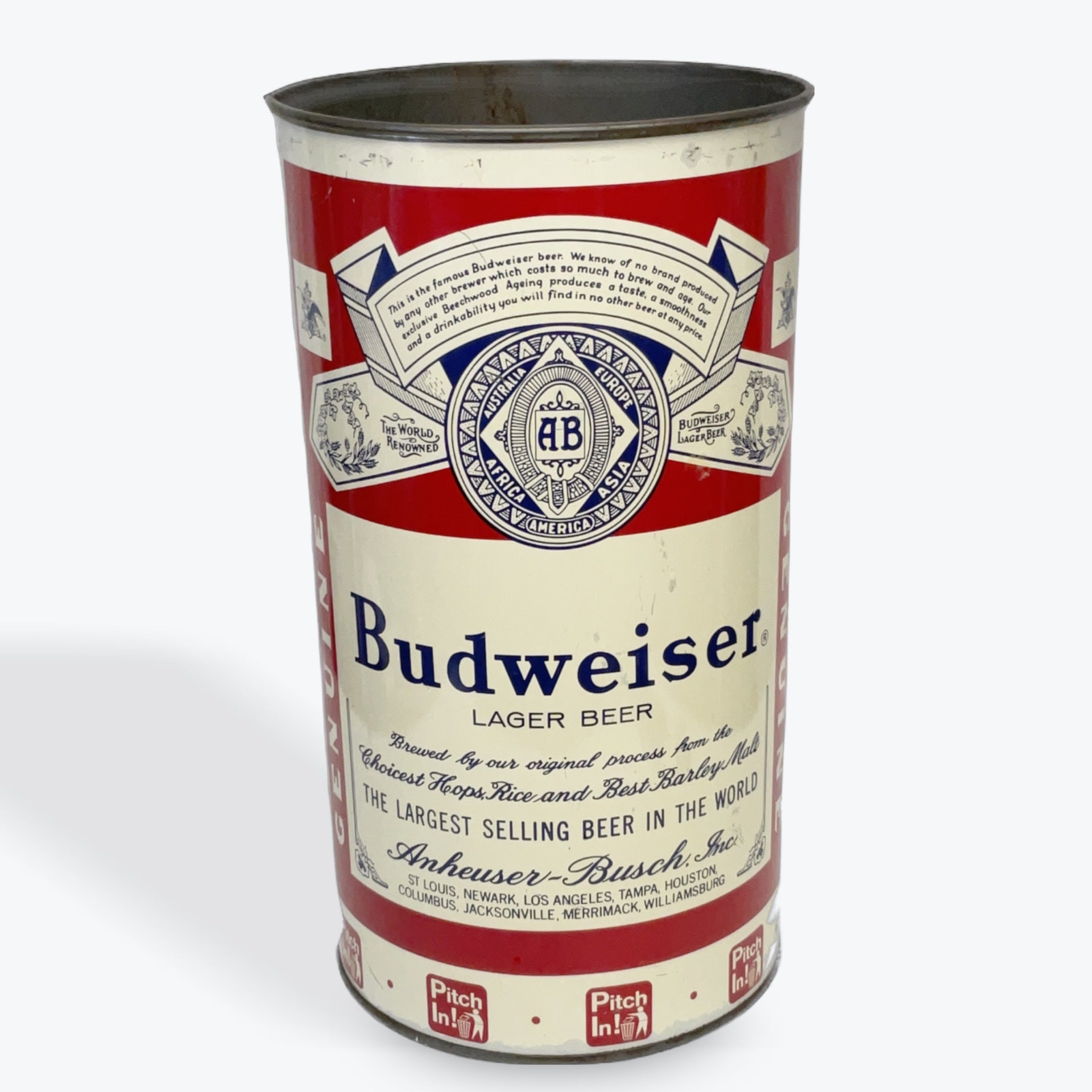 Budweiser old clearance can
